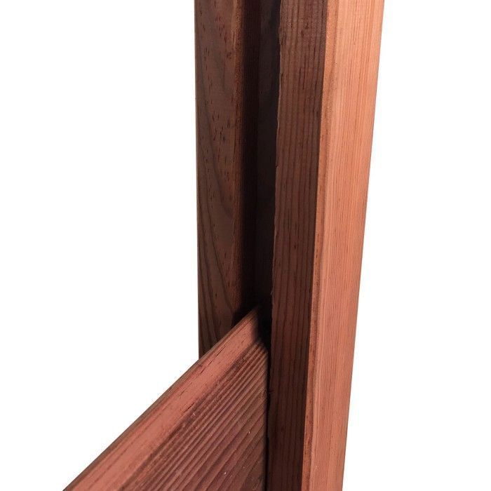 Kit de valla de madera de 10 m - 1,89 m de altura - Pino finlandés del norte tratado a presión de clase 4