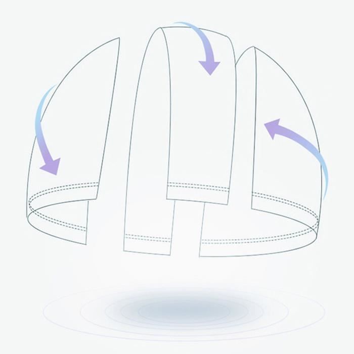 Gorro de natación - OMABETA - Negro - Suave y cómodo - Impermeable - Alta elasticidad