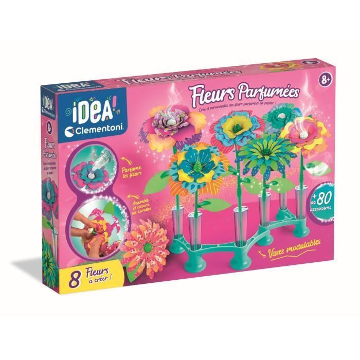 CLEMENTONI - Scented Flowers to Create - 7 Creations - IDEA - Ages 7+