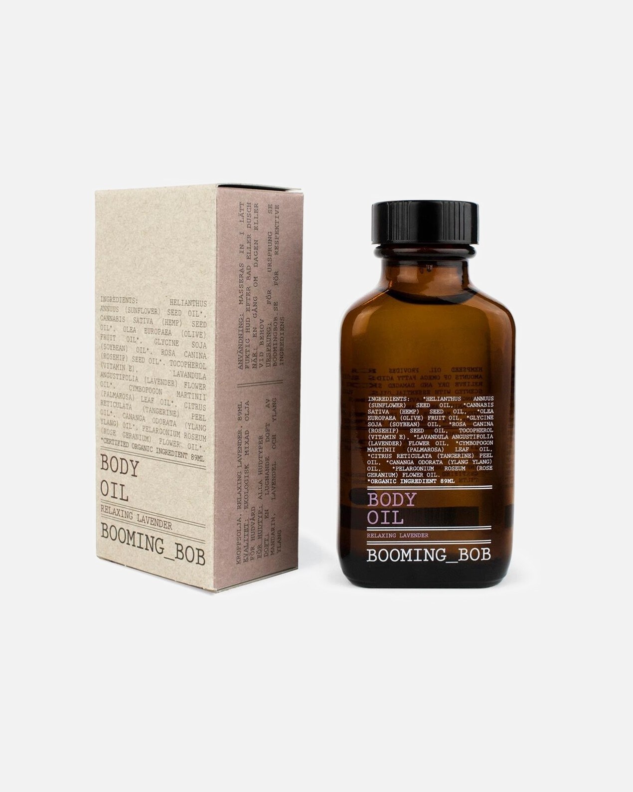 „Booming Bob“ atpalaiduojantis levandų kūno aliejus – 89 ml