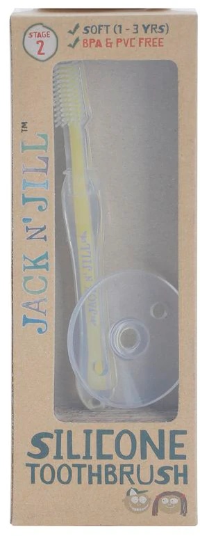Jack N' Jill silikonska zobna ščetka za otroke mehka