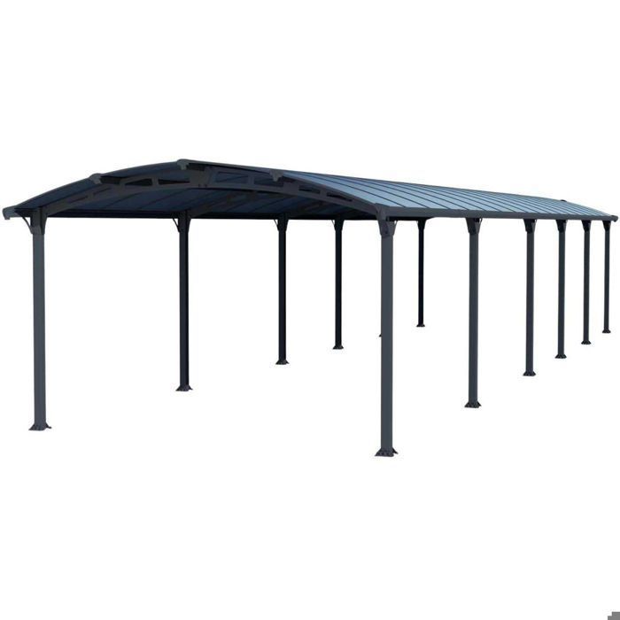 Canopia Carport Arcadia 12,9 x 3,59 m Grau