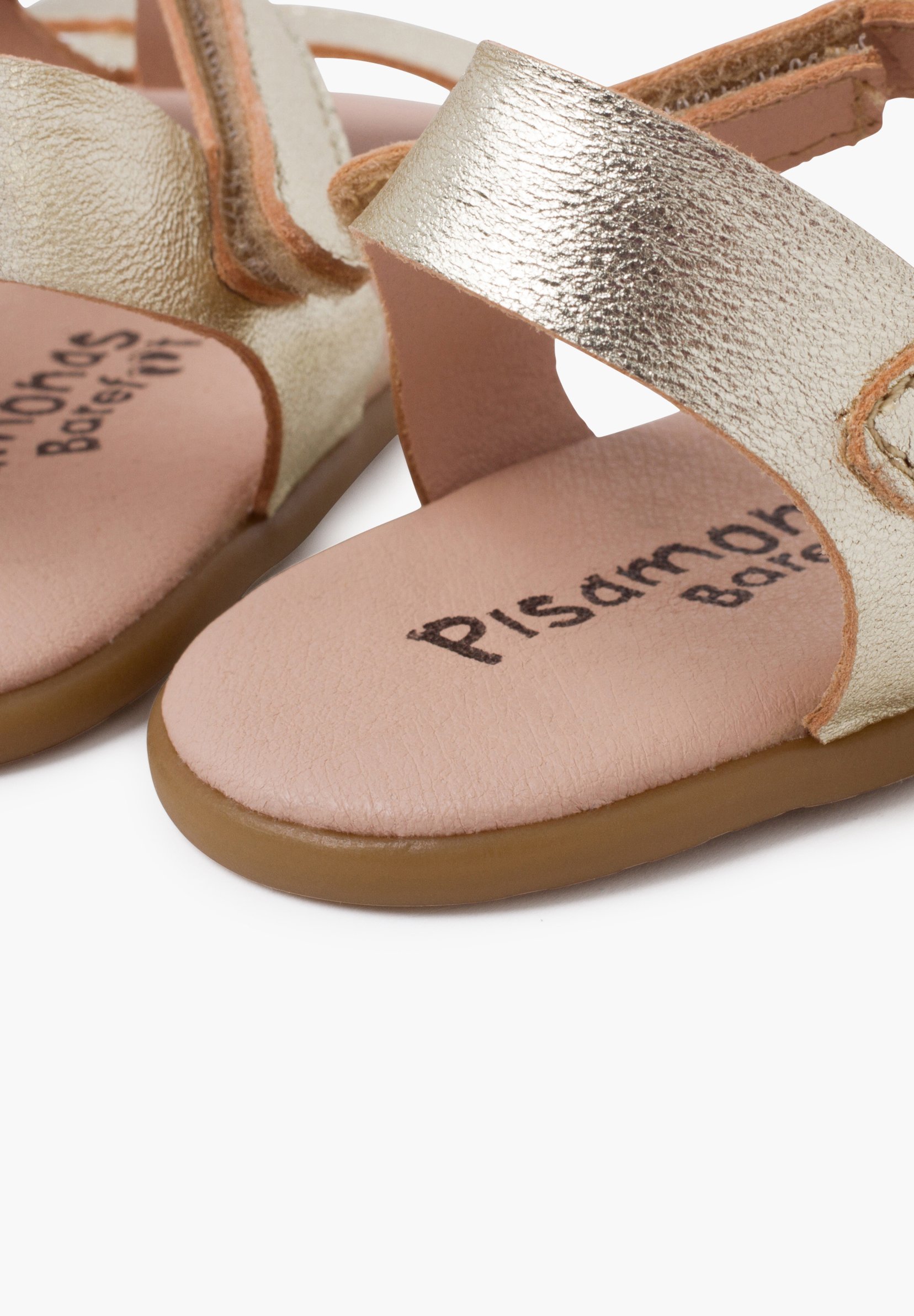 Pisamonas BAREFOOT TIRAS EMPEINE - Pantofi pentru bebelusi - oro