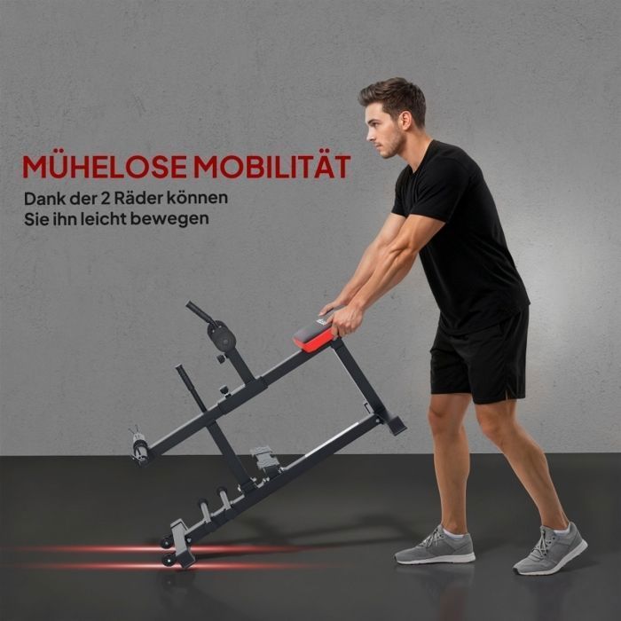 Banc de musculation réglable-Entraînement des jambes-122x59x106cm