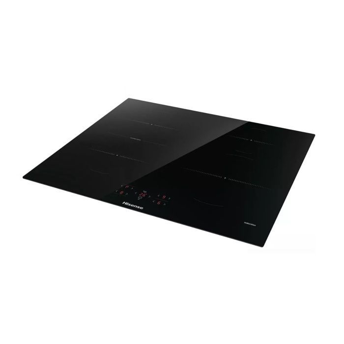 Hisense 60 cm inductiekookplaat met 4 branders, 7200 W, zwart - HI6421BSC