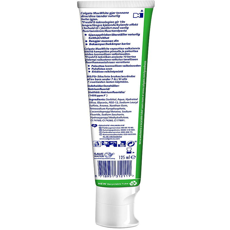 Colgate tannkrem 125 ml Max White Colgate