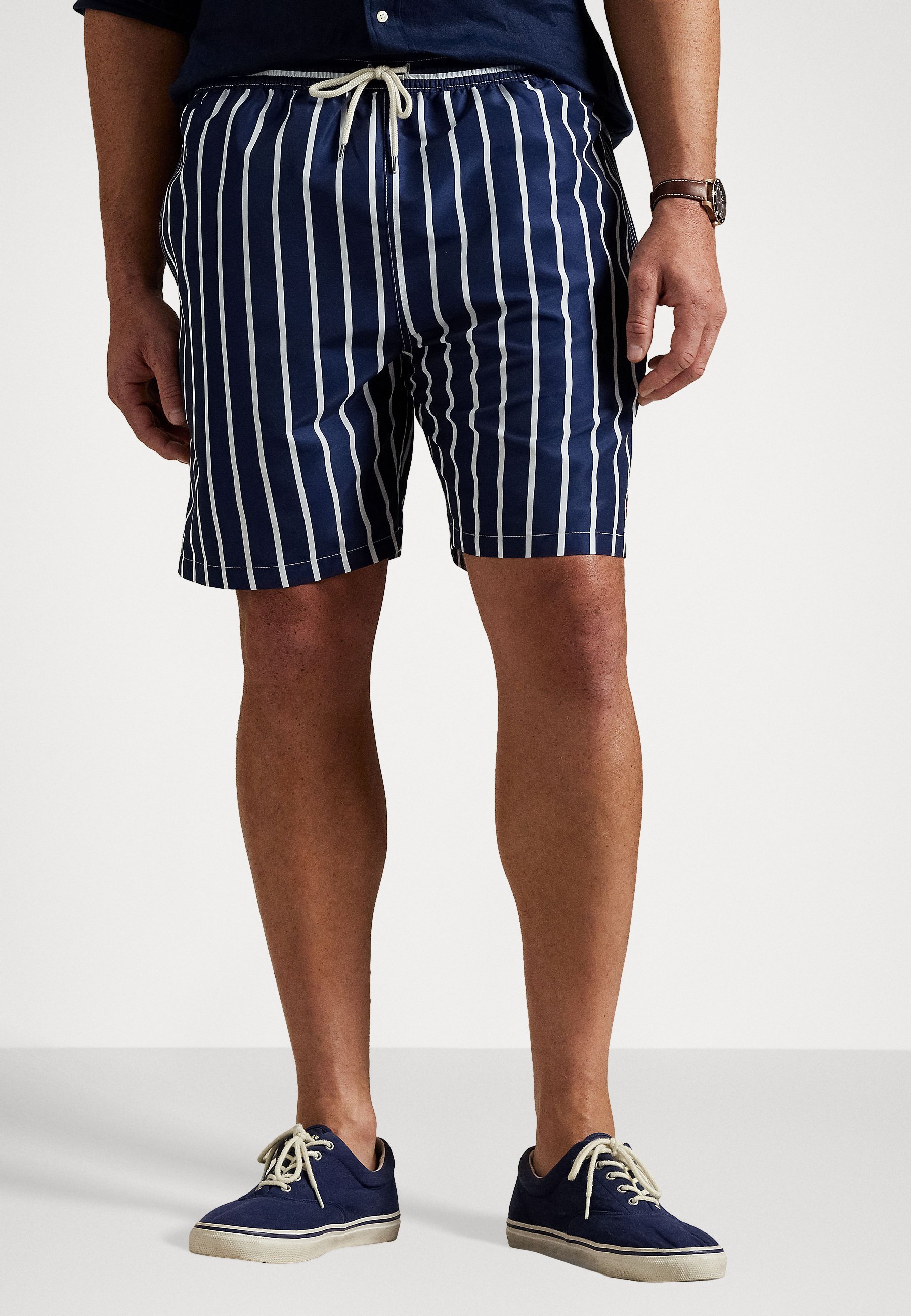 Maillot de bain Polo Ralph Lauren Grandes Tailles TRAVELER CLASSIC FIT - Bleu foncé, blanc cassé