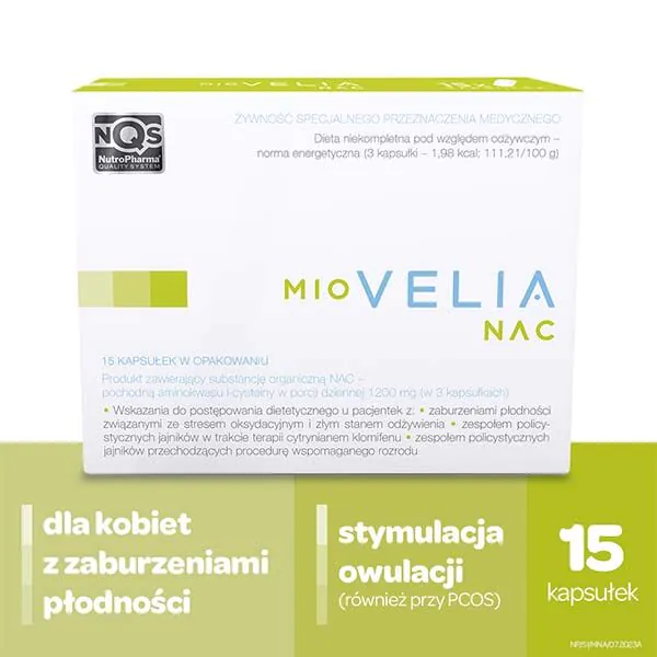 Miovelia Nac, Preparat wspomagający płodność u kobiet, Kapsułki