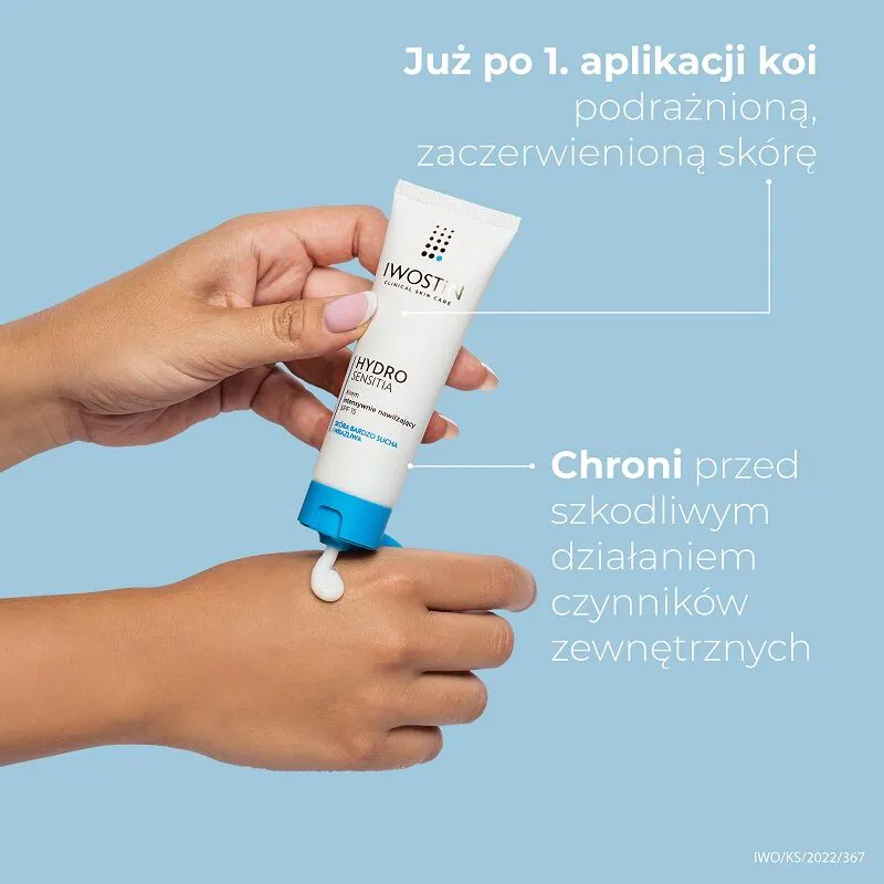 Iwostin Hydro Sensitia Intensywnie nawilżający krem do twarzy SPF 15