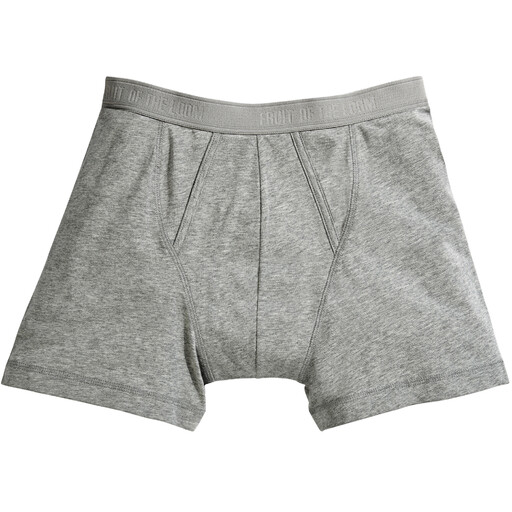 Klasické boxerky Calzoncillos (balenie 2 kusov). Fruit Of The Loom (svetlosivé)