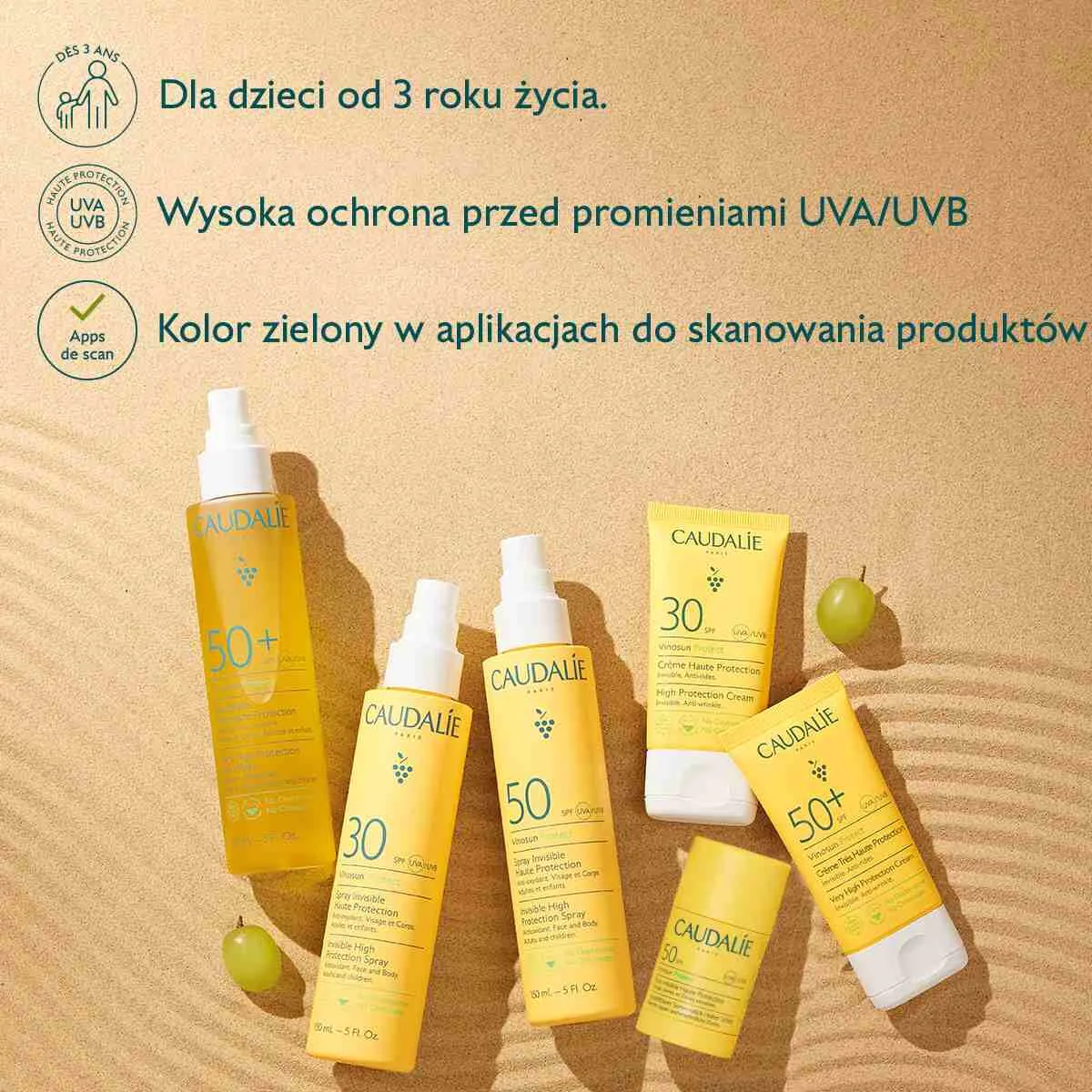 Caudalie Vinosun Protect Woda słoneczna o bardzo wysokiej ochronie SPF50+