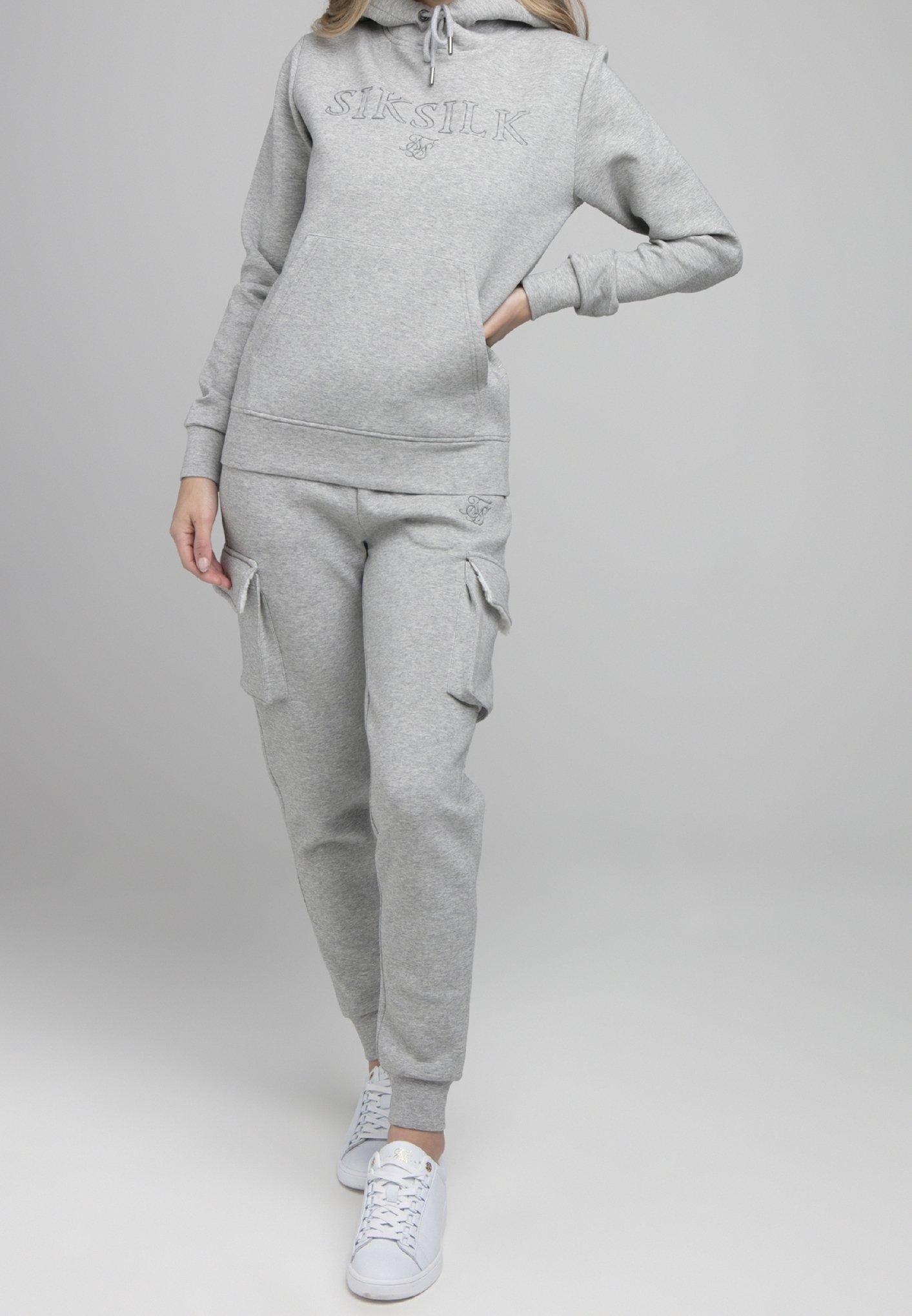 Sweat à capuche SIKSILK - gris