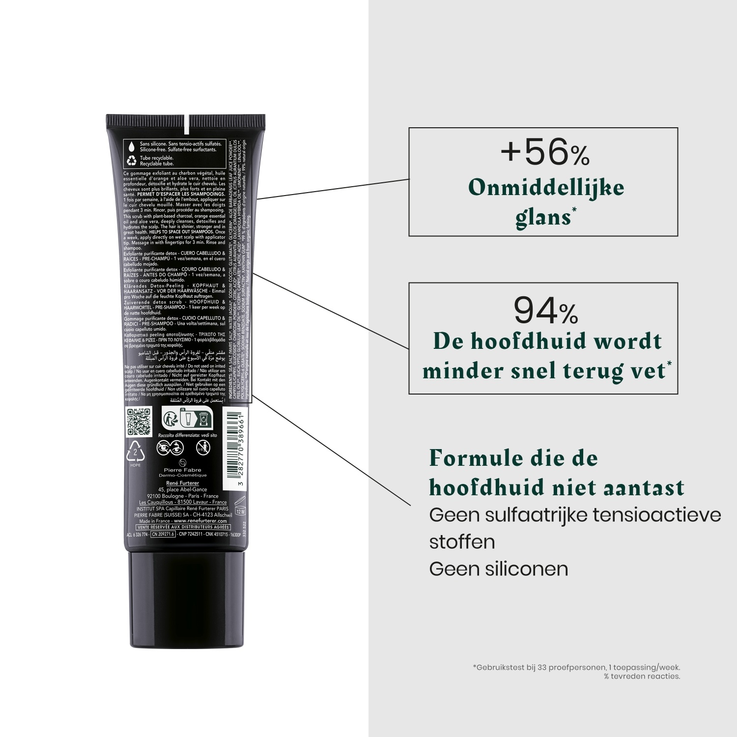 René Furterer piling za vlasište, piling za čišćenje, detoks – 150 ml