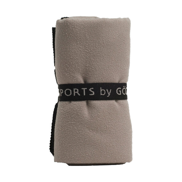 Sporthandtuch, 2er Set, 70 x 140 cm, taupe