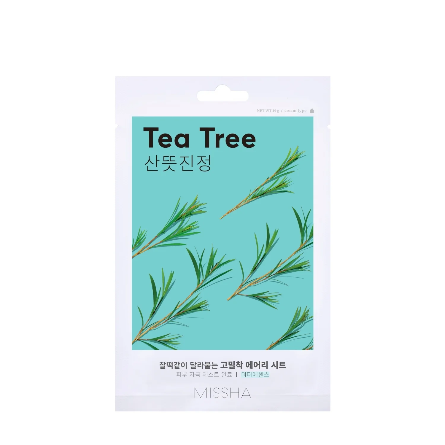 Mask Airy Fit Sheet Mask Tea Tree - Maschera Lenitiva viso
