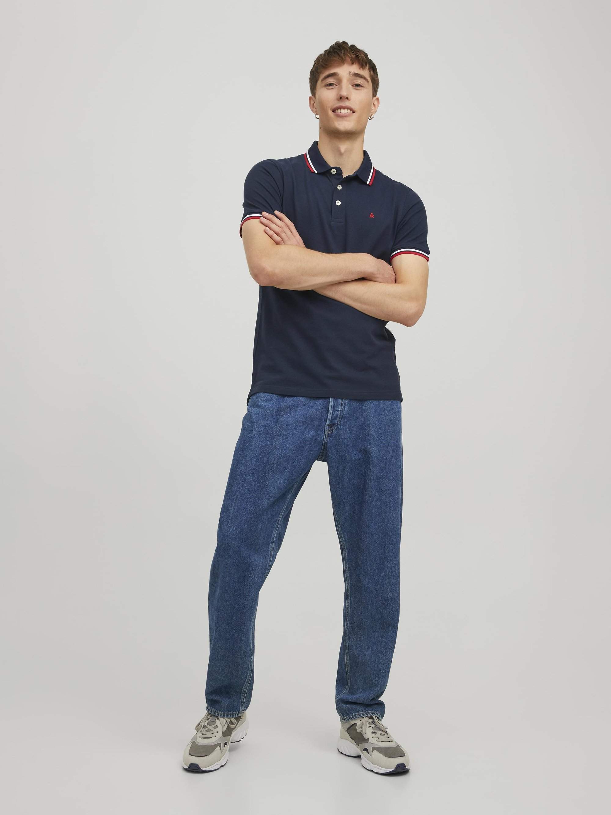 Jack & Jones JJEPAULOS SS NOOS - Polo - Blazer bleu marine