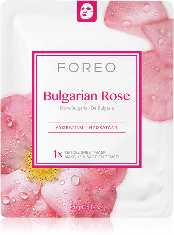FOREO Farm to Face Sheet Mask hydratačná plátenná maska s bulharskou ružou