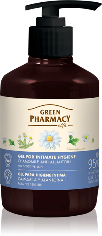 Gel de Camomila Green Pharmacy para Higiene Íntima - Gel de higiene íntima para pele sensível