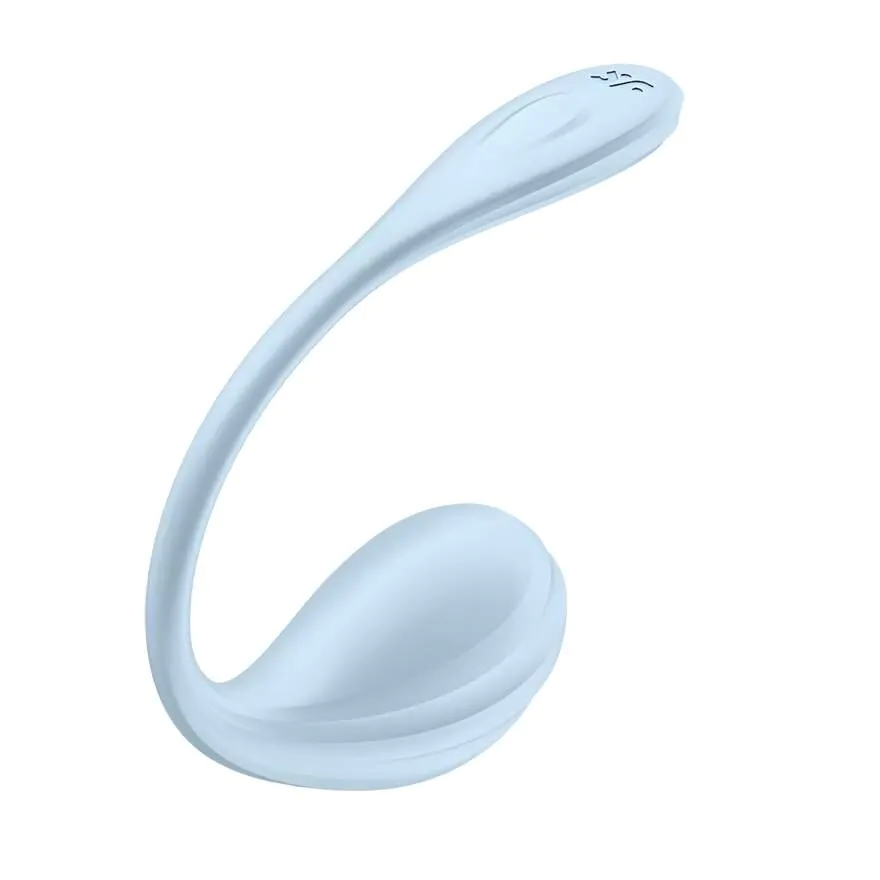 Satisfyer Smooth Petal light blue wibrujące jajko
