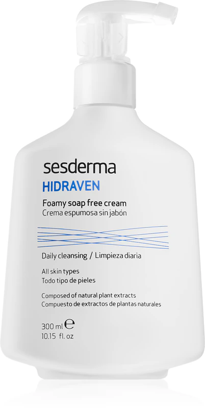 Emulsão de limpeza Sesderma Hidraven para rosto e corpo