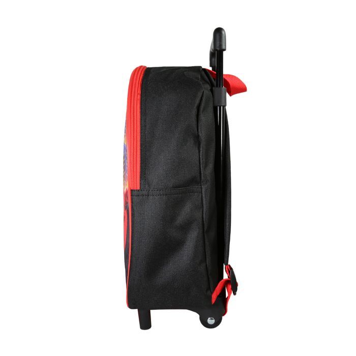 Bagtrotter - Spider-Man - Rolling School Backpack - Black - 1 Zipped Compartment - Padded Shoulder Straps -...