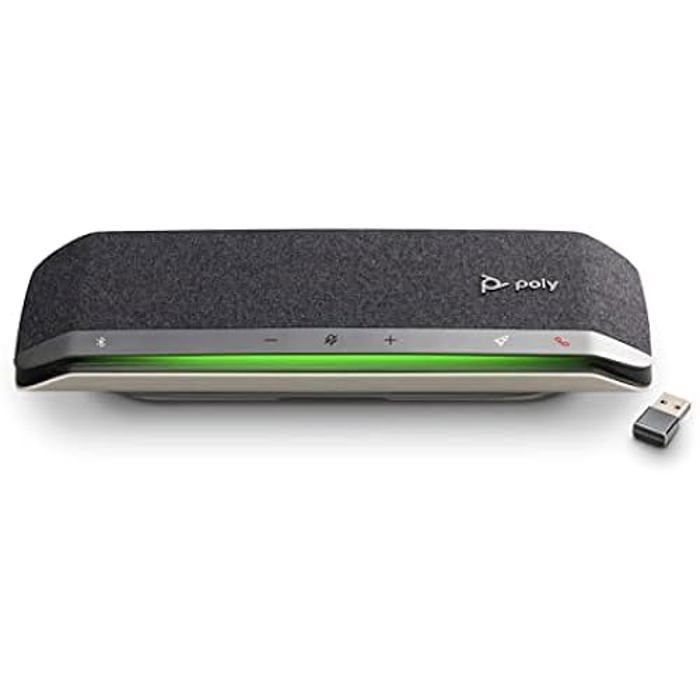 Poly – Poly Sync 40+ Alto-falante inteligente Bluetooth (Plantronics) – Espaços de trabalho flexíveis – Conecta-se a um PC/Mac via
