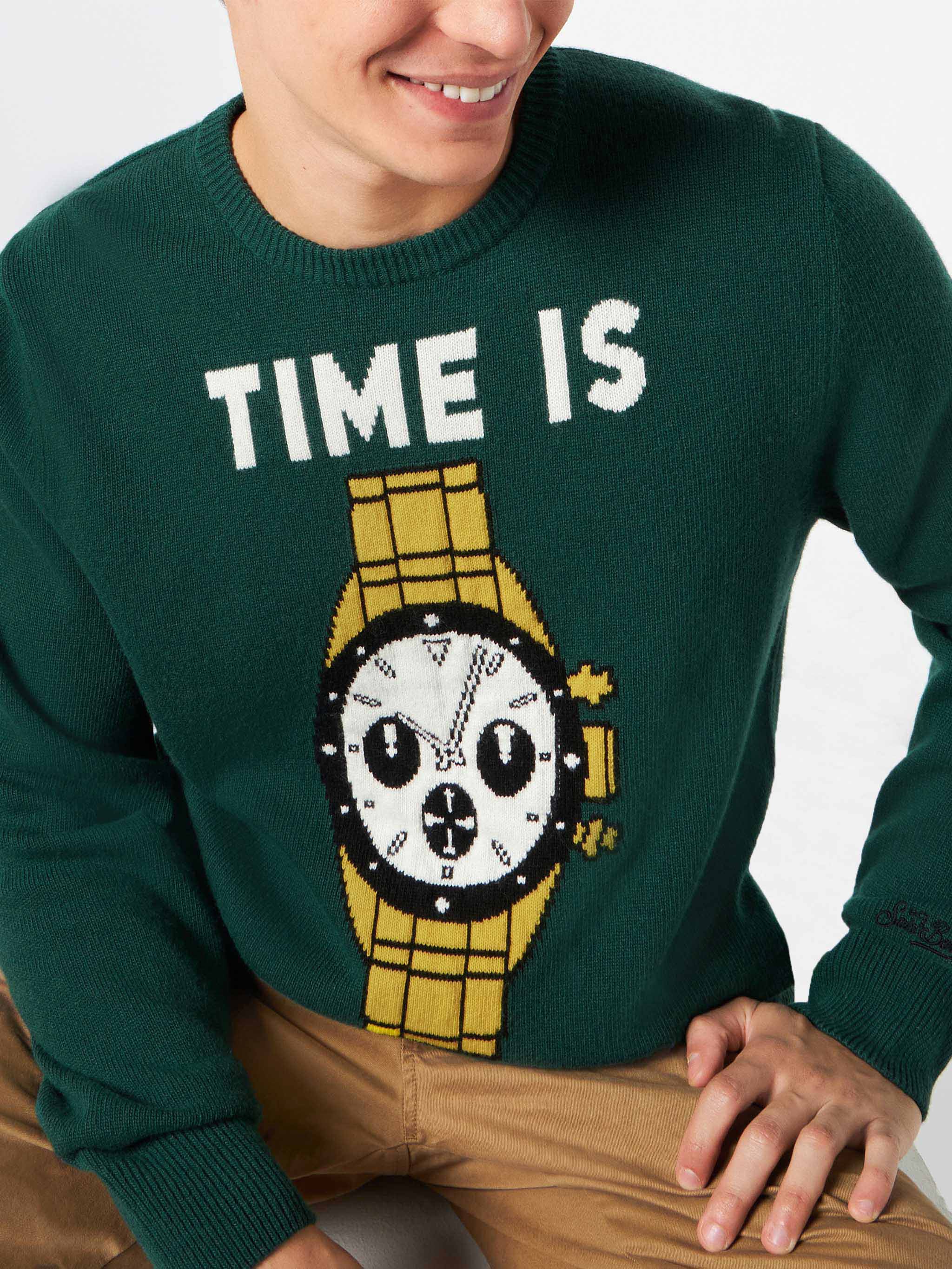 Herentrui met 'Time is Money'-print