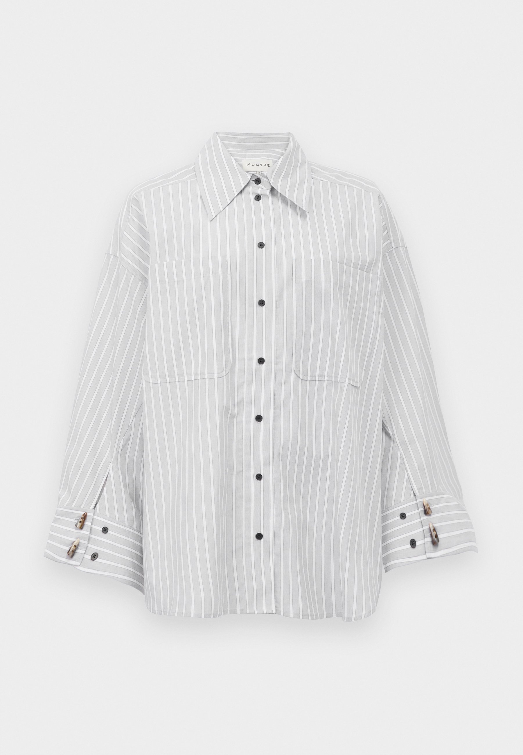 MUNTHE LYNNE - Bluse mit Knopfleiste - Anthrazit