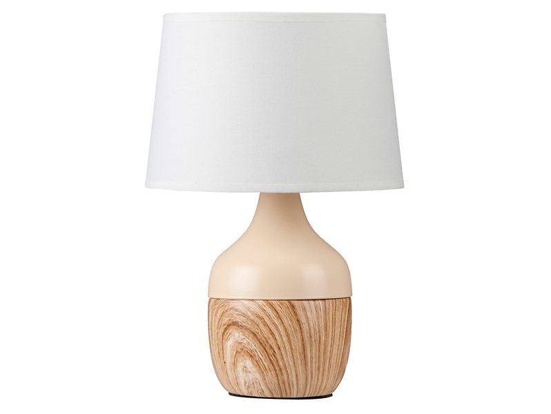 Lampa stołowa Yvette ceramiczna beżowa
