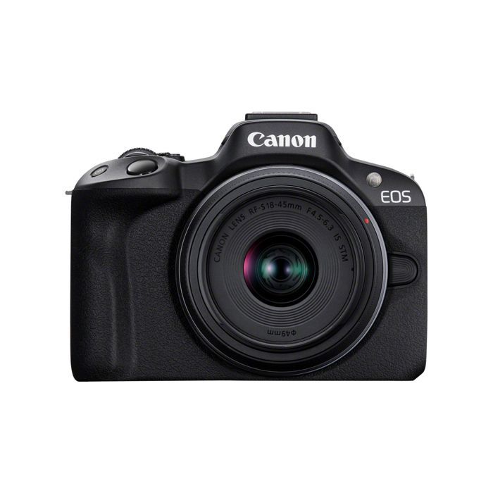 Mirrorless camera - Canon - EOS R50 - Black - RF-S 18-45mm - 24.2 MP - 4K Ultra HD