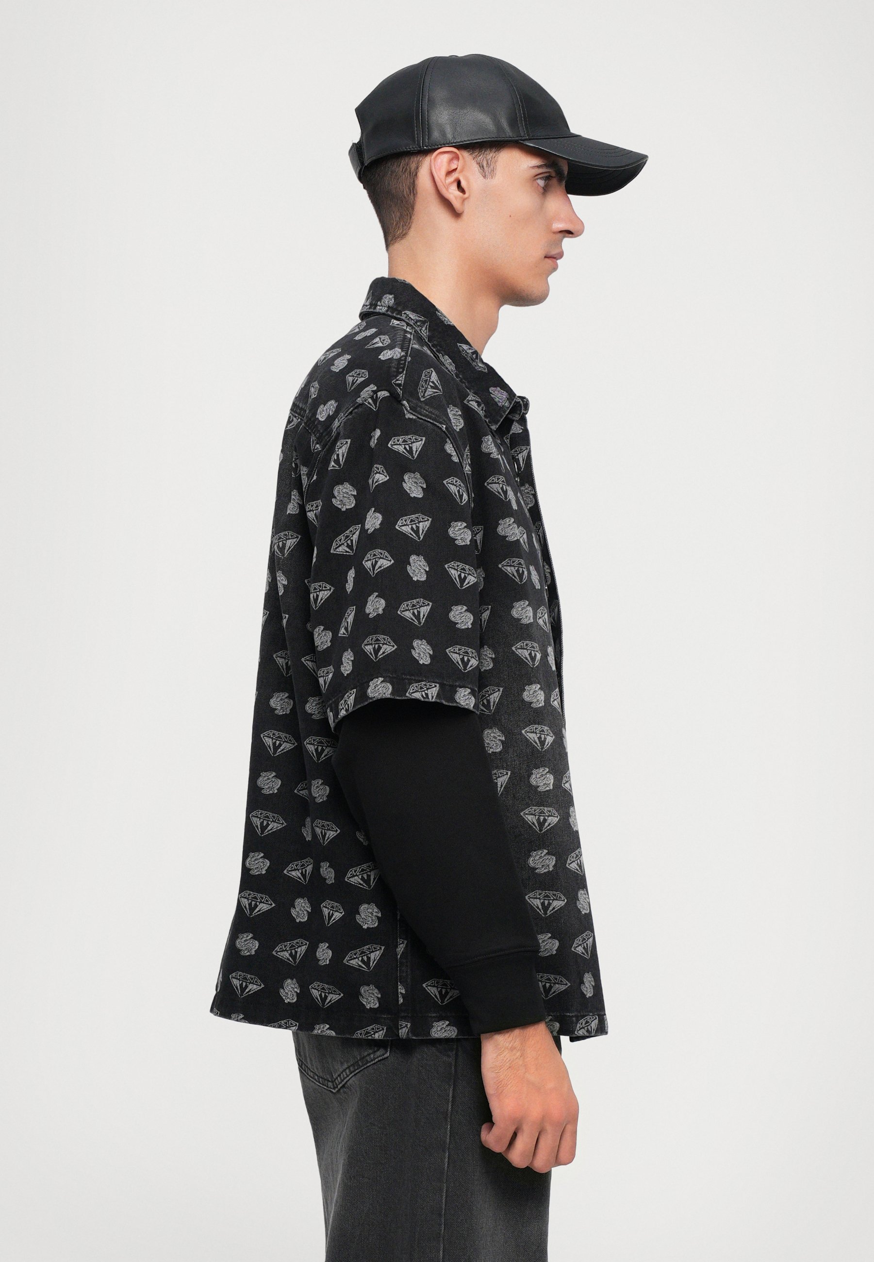 Billionaire Boys Club DIAMONDS DOLLARS OVERSIZED SHIRT - Shirt - zwart