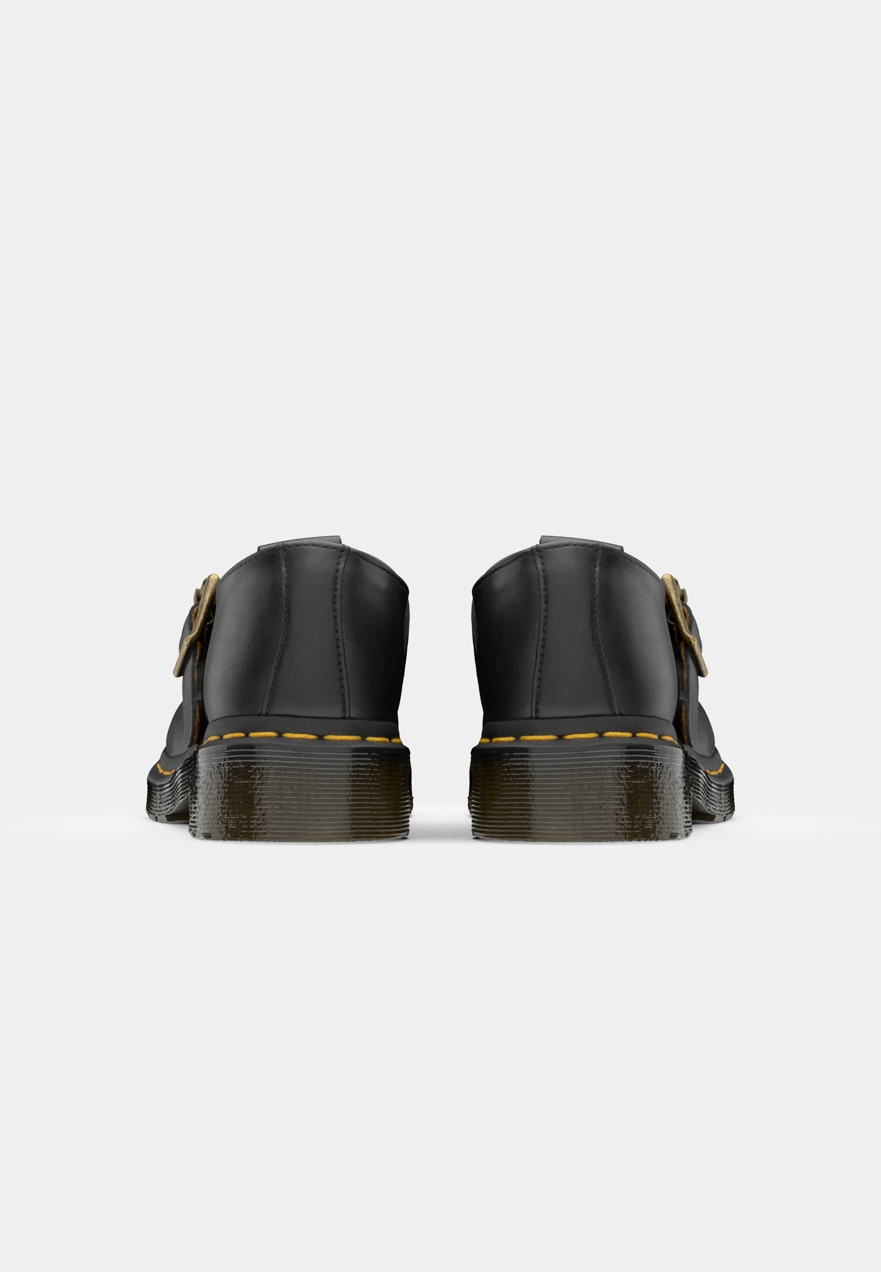 Sapato Dr. Martens POLLEY T BAR - Modelo sem fecho - Preto liso