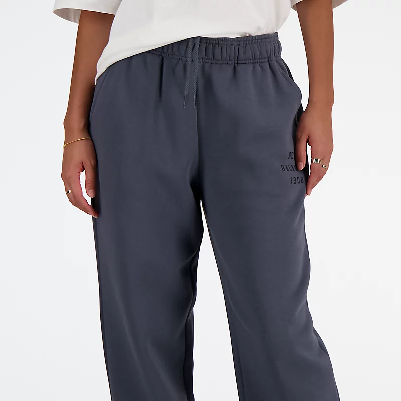 Damskie spodnie dresowe Icon Collegiate Fleece Jogger – GRAFITOWE