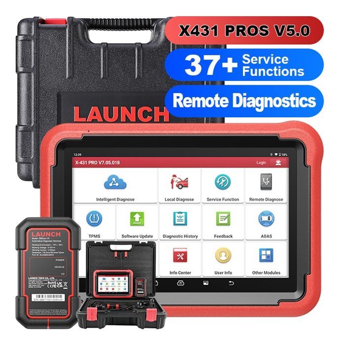 Diagnoseapparaat voor auto's - LAUNCH - X431 PROS V5.0 - OBD2 - Bidirectionele besturing - ECU-codering