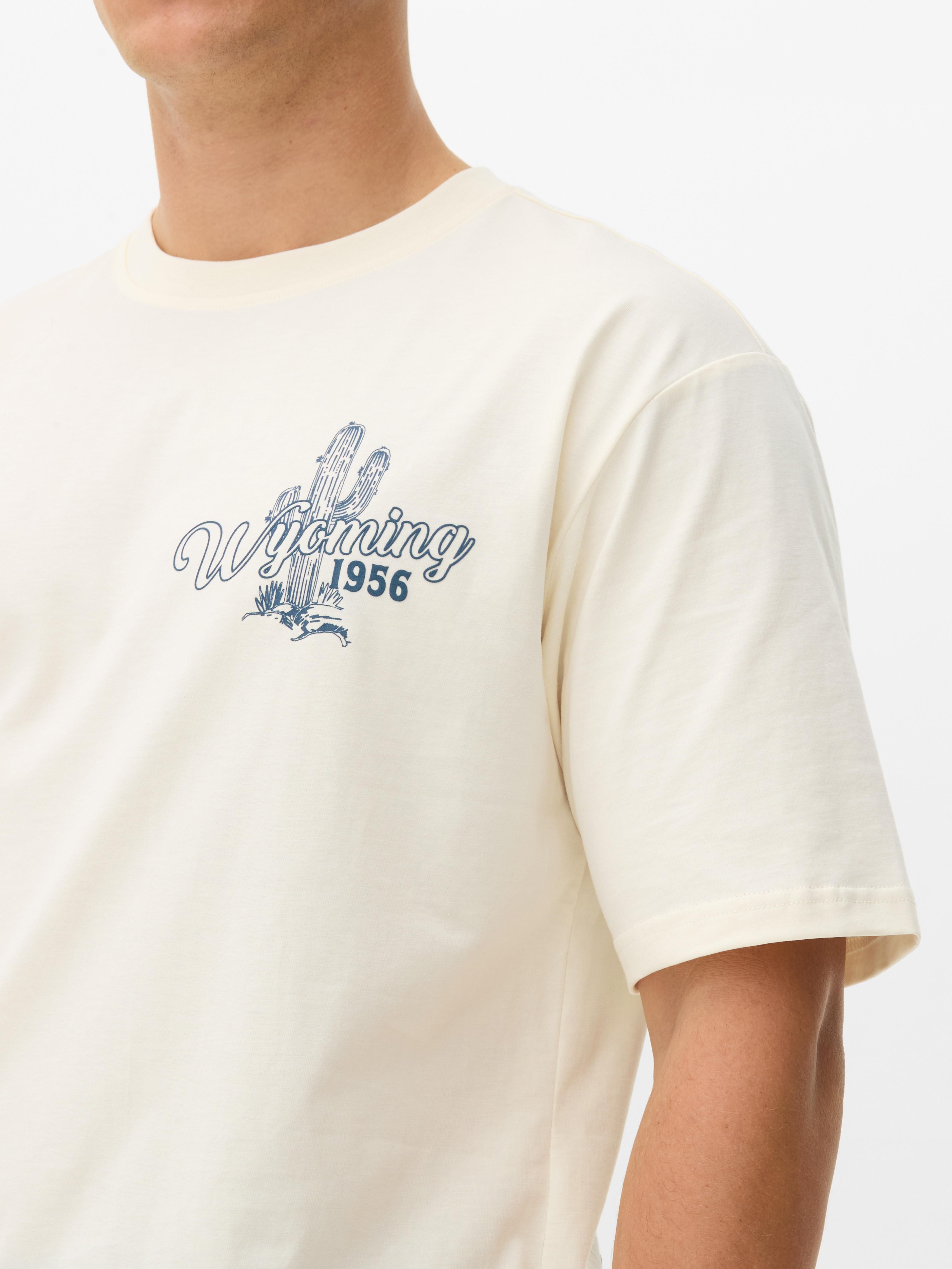 T-Shirt mit Rodeo-Print: Erwecke den Wilden Westen zum Leben mit diesem Rundhals-T-Shirt mit Rodeo-Print.