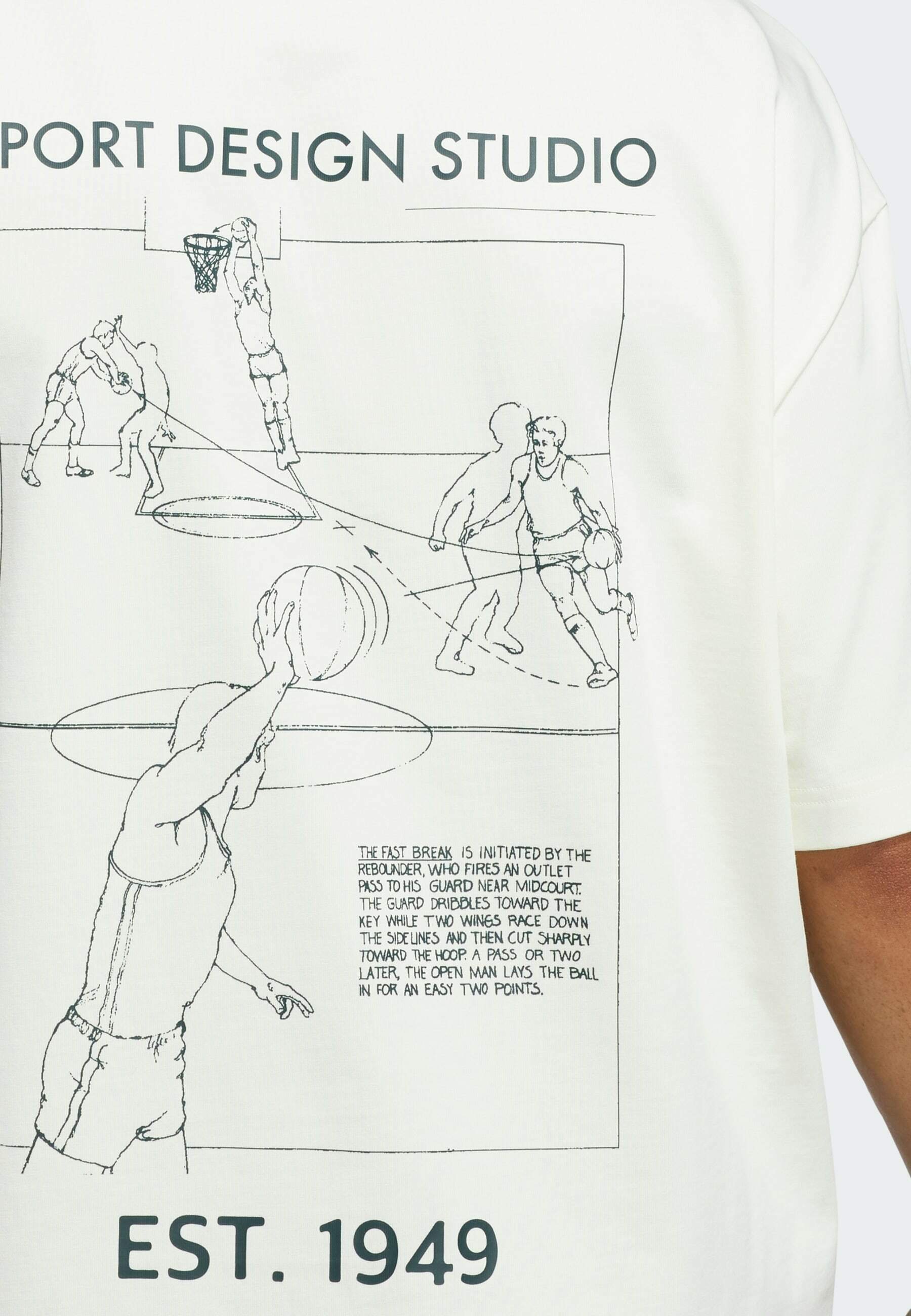 adidas Originals T-shirt met print - ivoor