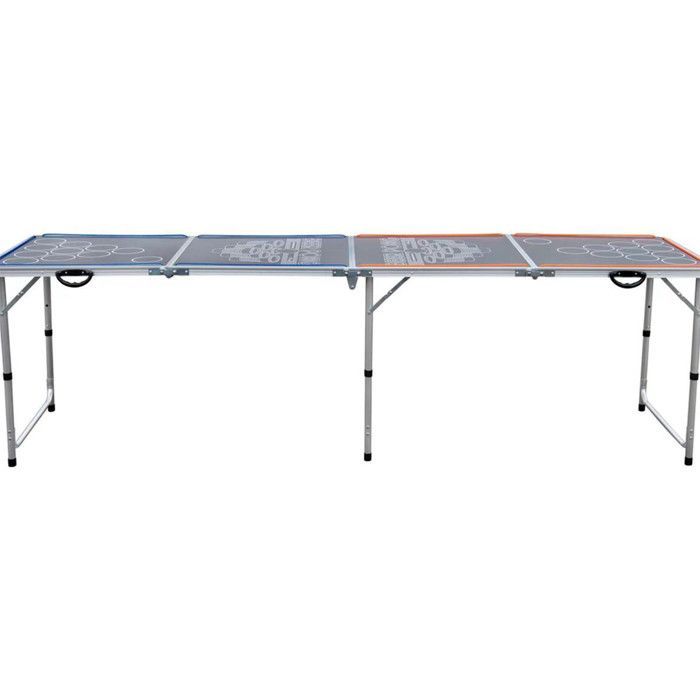 Opvouwbare LED-bierpongtafel - Grijs - Kind - 240 cm - MDF