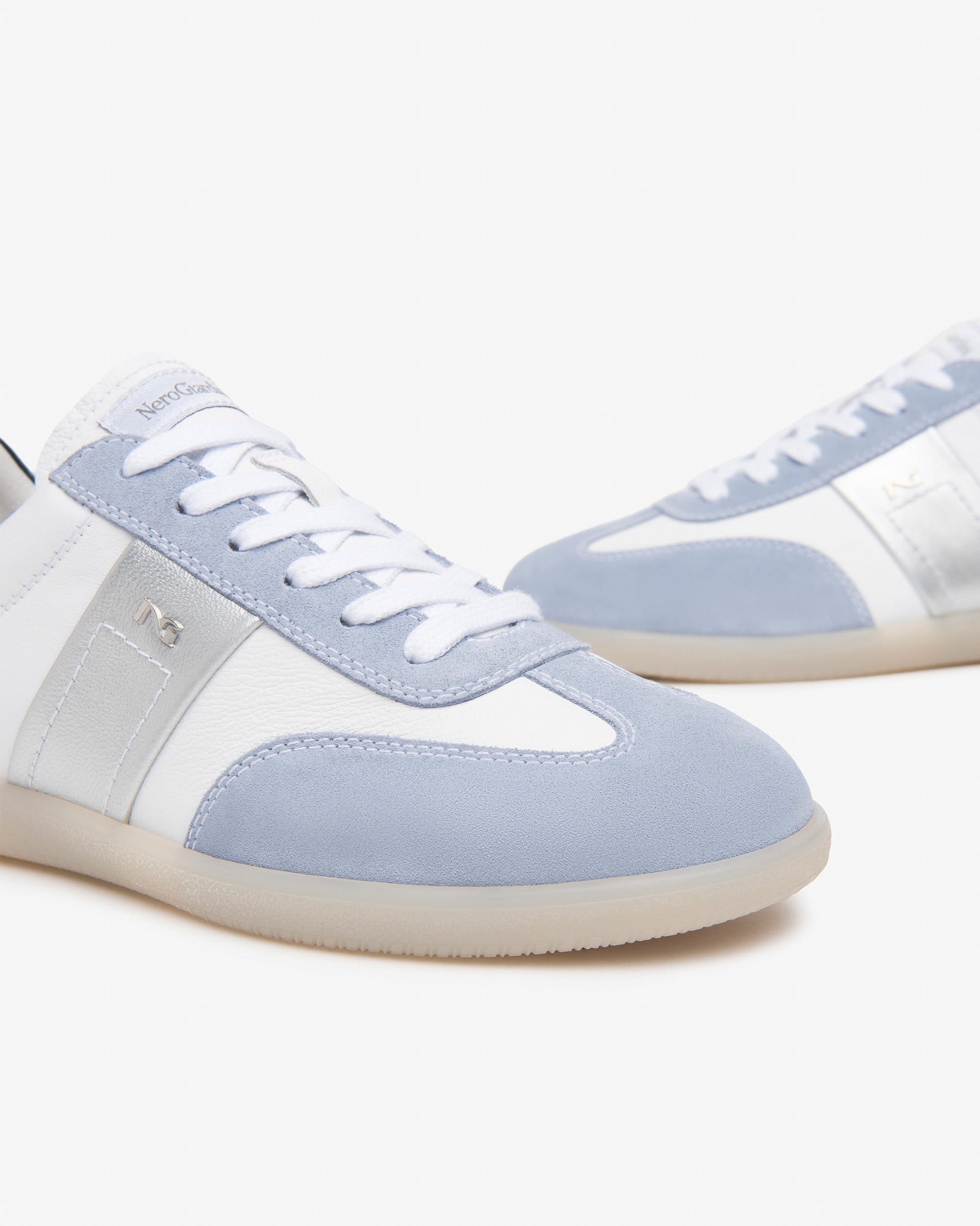 Damen-Sneaker aus Leder und Wildleder