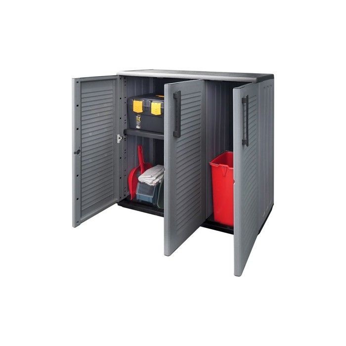 Armoire de rangement - Art Plast - E101/B - 3 portes - Polypropylène - Résistante aux intempéries