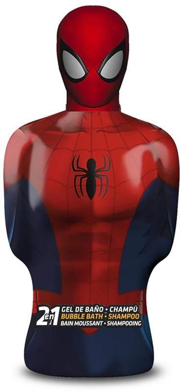 Espuma de banho e shampoo 2 em 1 do Homem-Aranha da Marvel