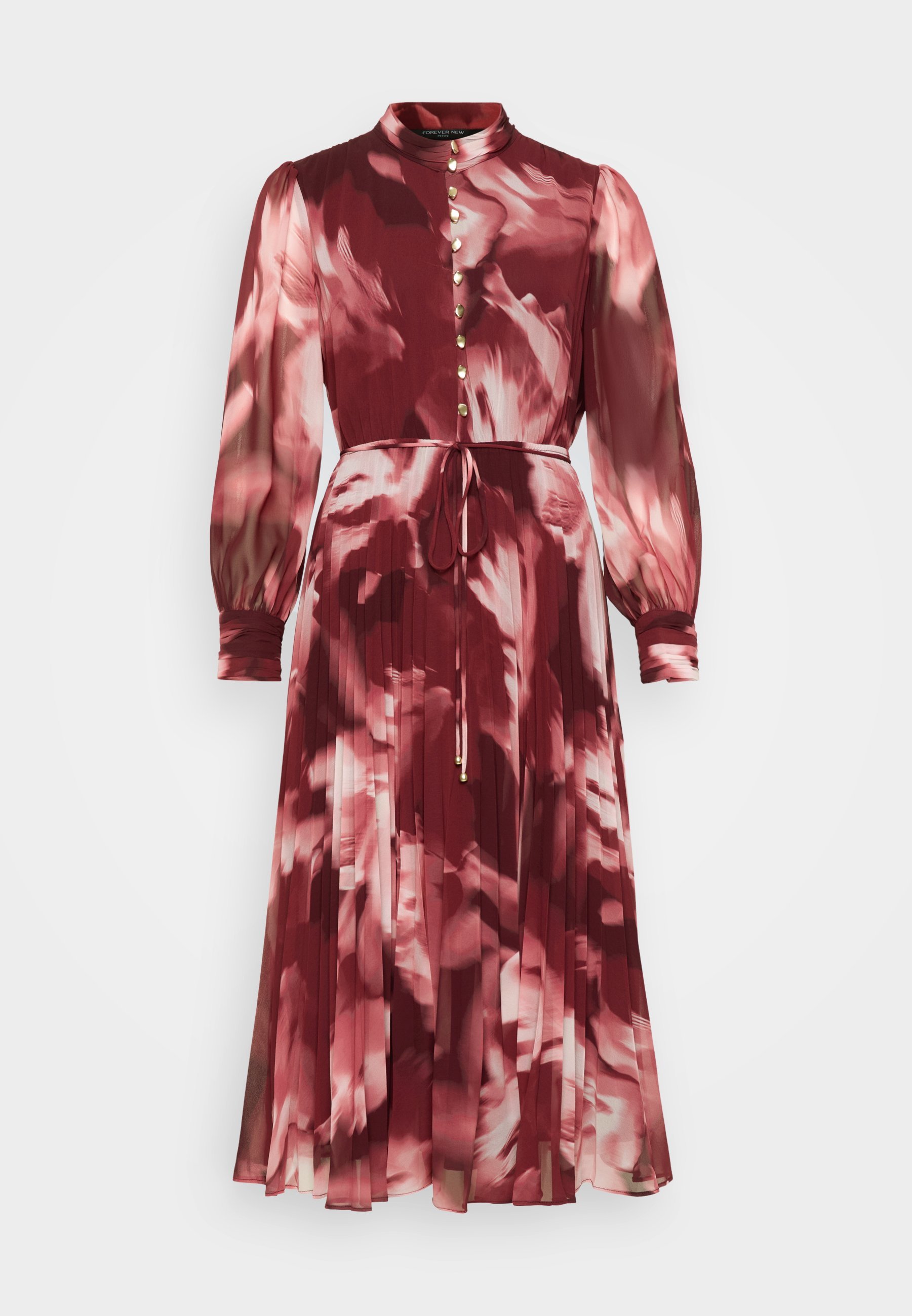 Forever New Petite ANNABEL BUTTON THROUGH MIDI - Hemdkleid - Berry Odella
