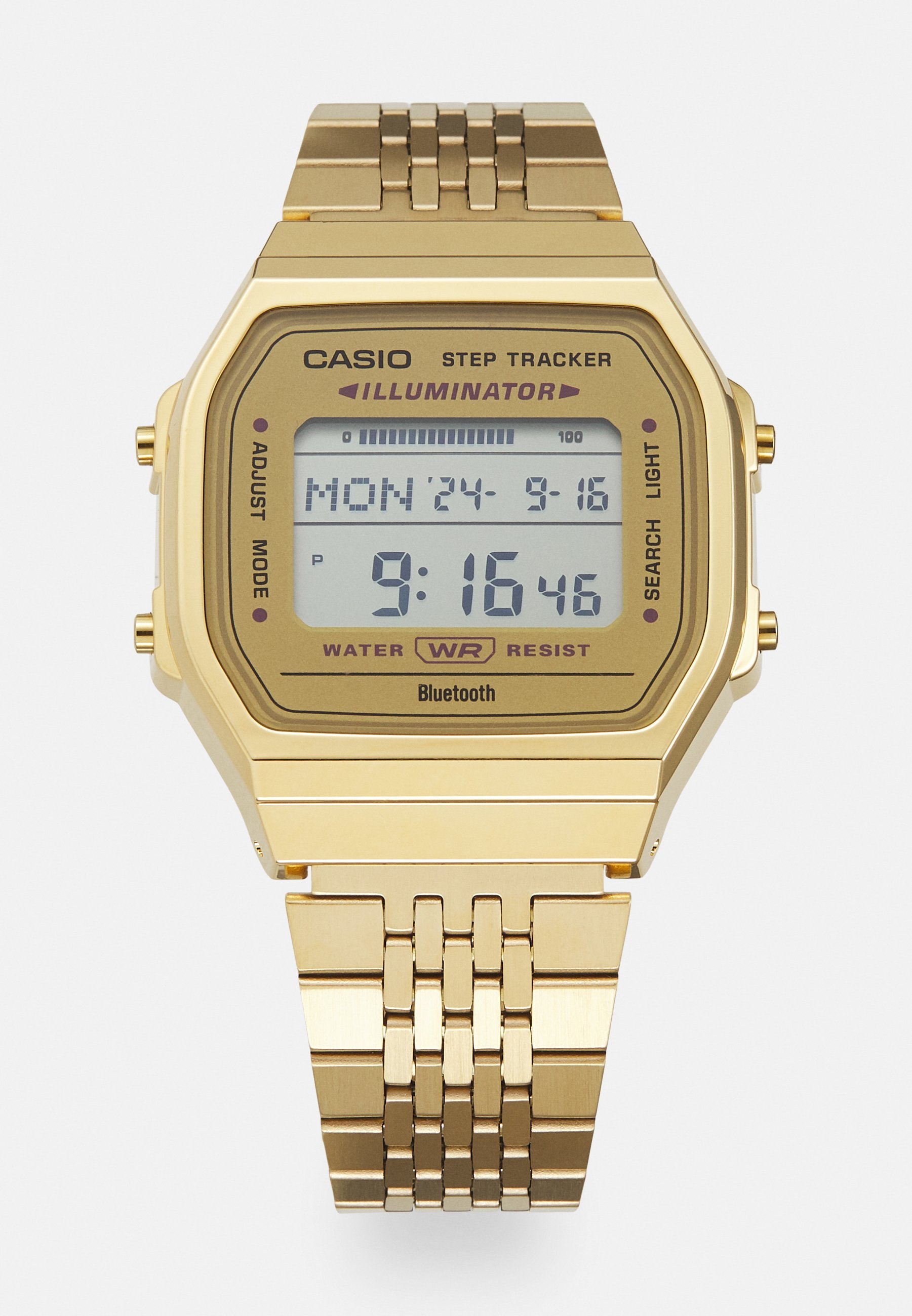 Casio Step Tracker Unisex - Digitaal horloge - goudkleurig