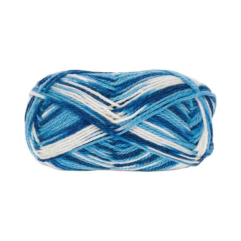 Mélange de laine Trysil Labbetuss 60% laine, bleu/blanc