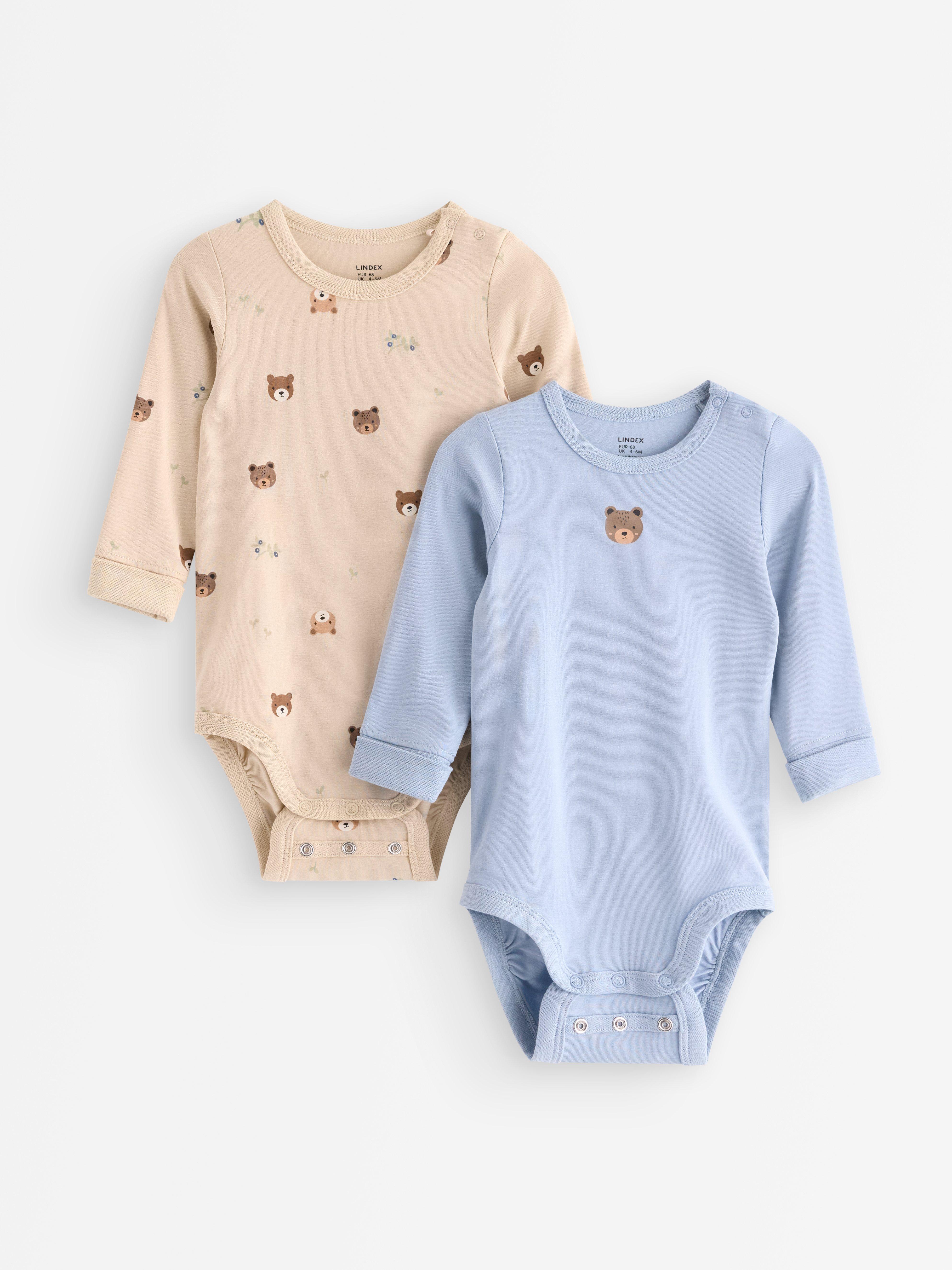 Conjunto com 2 unidades de body Light Dusty Blue
