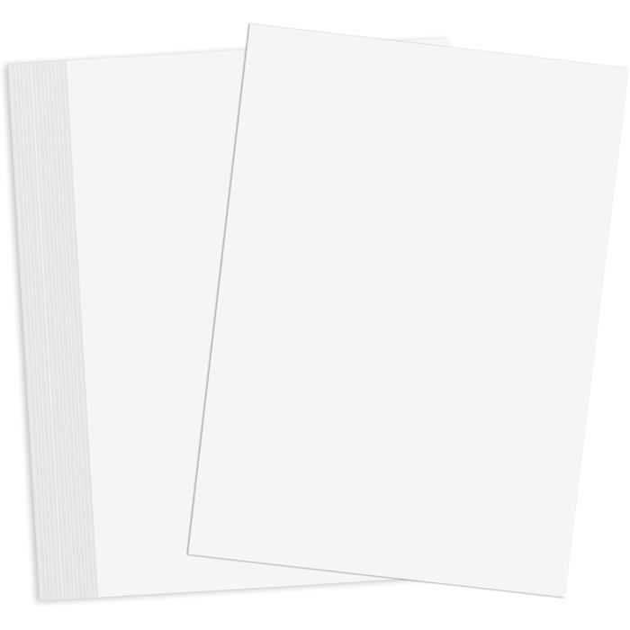 Papier cartonné blanc A4 - ESTAMPILLE - Lot de 50 feuilles - 250g/m² - 21x29,7 cm - Mat