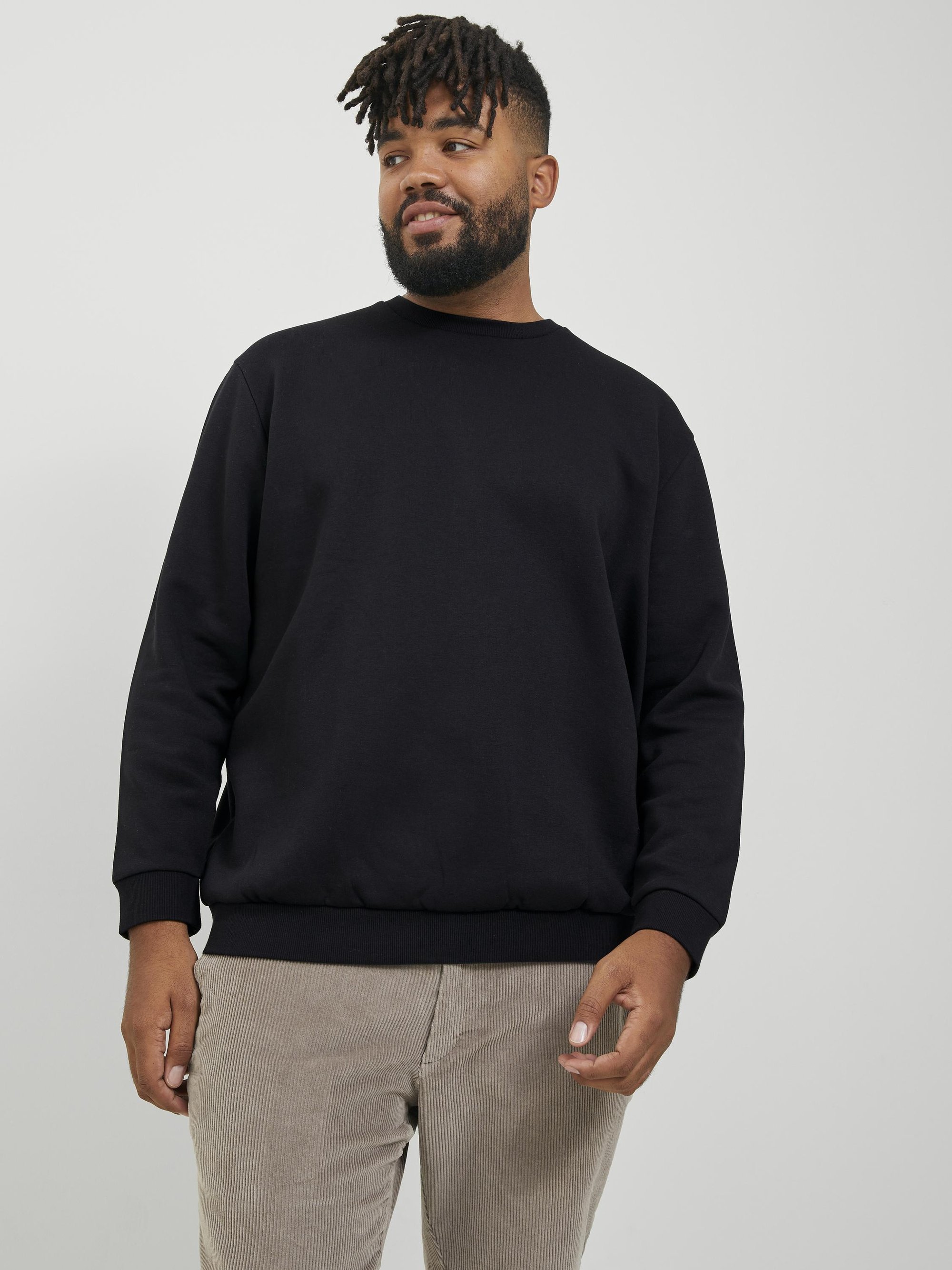 JJEBRADLEY CREW - Mikina - black