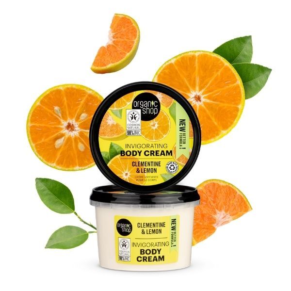 Organic Shop Uppfriskande Kroppskräm Clementine & Citron 250ml