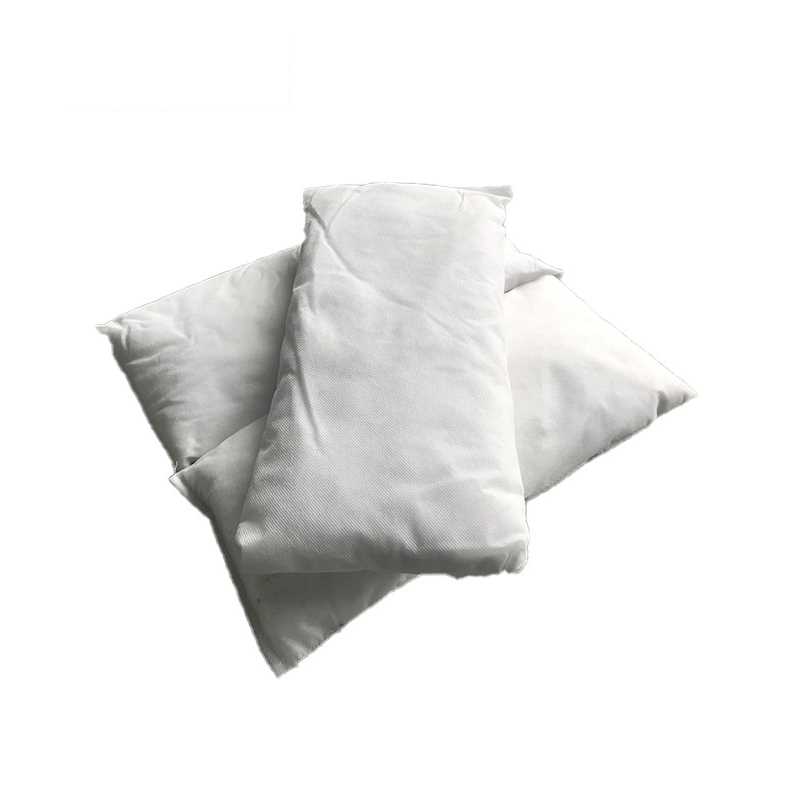 Almohada absorbente de 20 cm x 25 cm para derrames de aceite