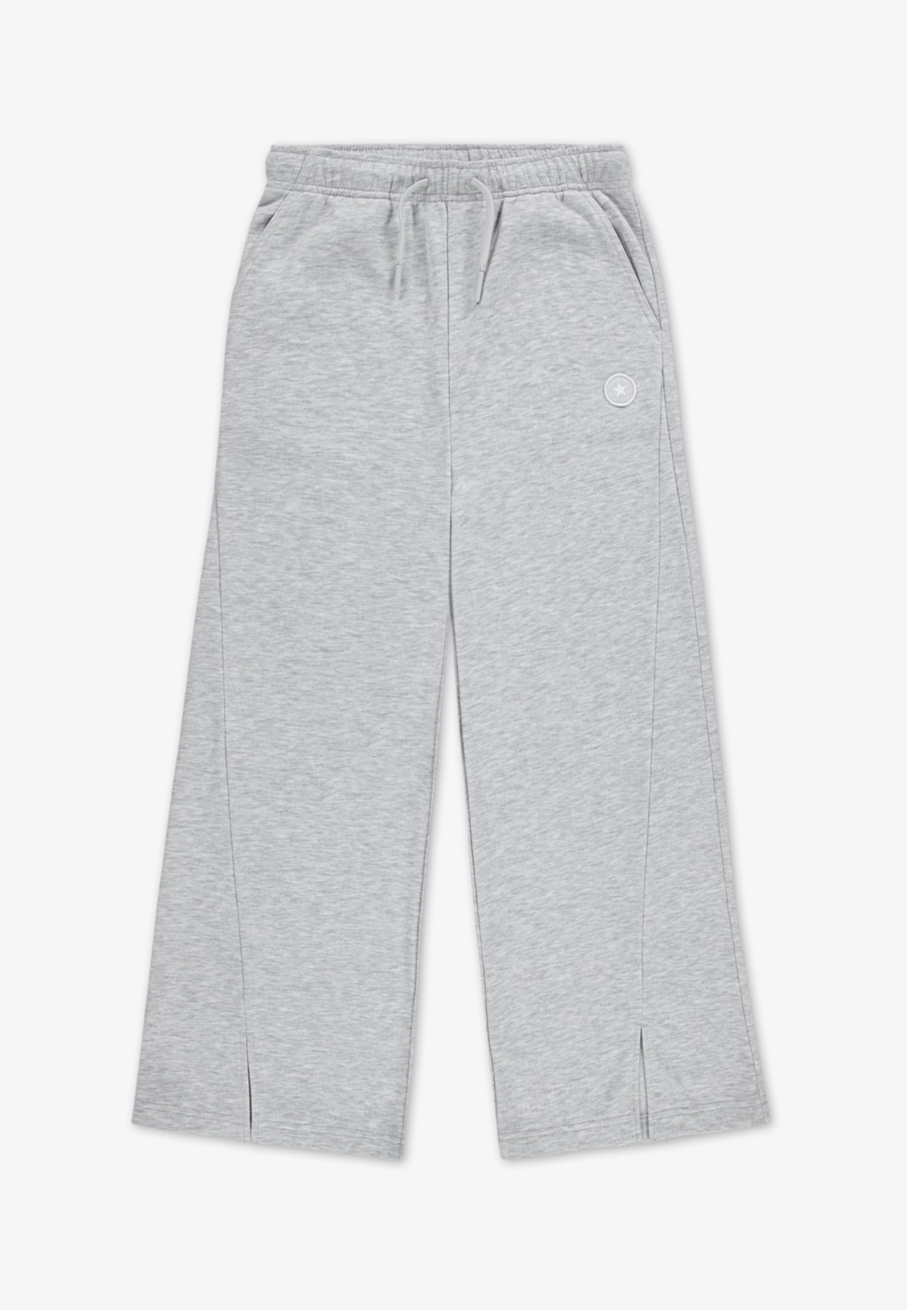 Converse broek met wijde pijpen - trainingsbroek - licht rookgrijs gemêleerd