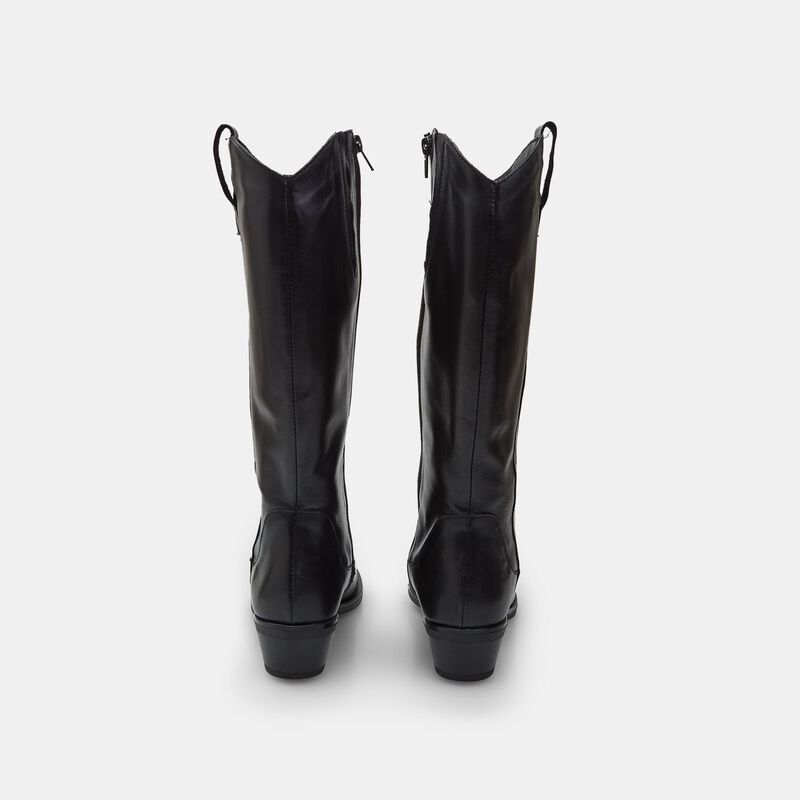 Damskie skórzane buty kowbojskie BATA